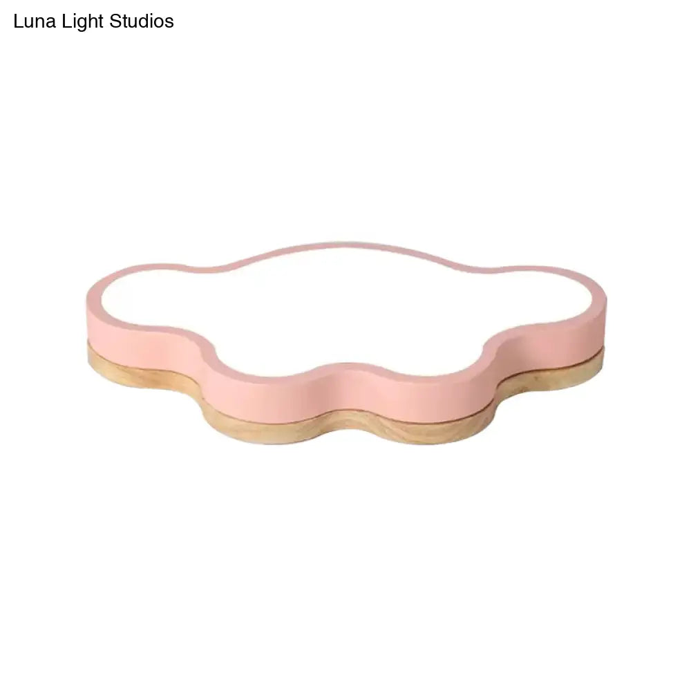 DecorBites™ DecorBites™ Macaron Loft LED Ceiling Lamp: Acrylic Cloud Shape Flush Light for Kid's Bedroom