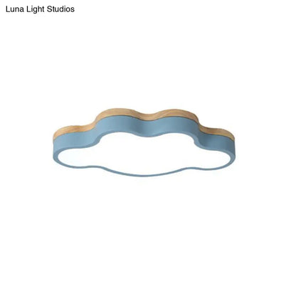 DecorBites™ DecorBites™ Macaron Loft LED Ceiling Lamp: Acrylic Cloud Shape Flush Light for Kid's Bedroom