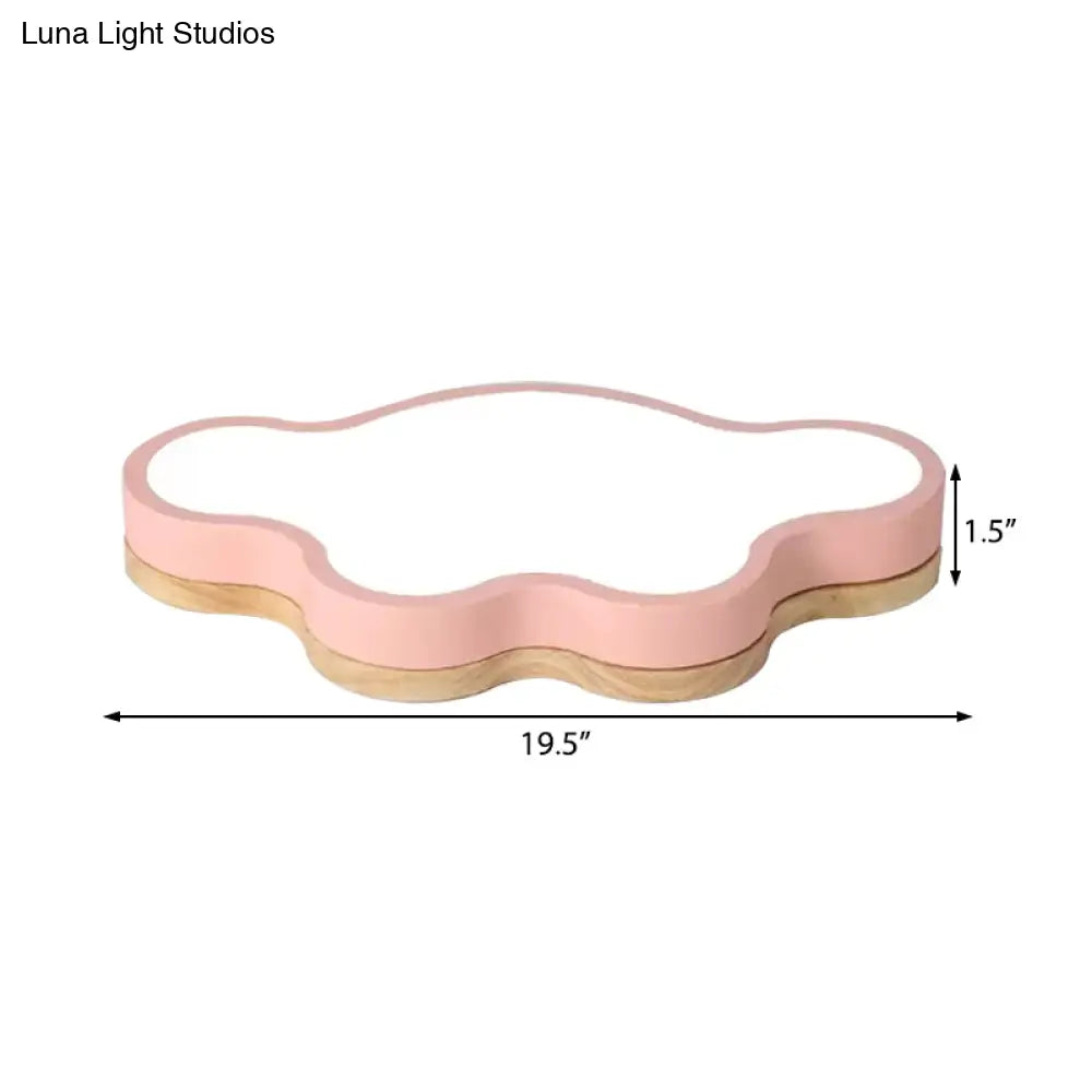 DecorBites™ DecorBites™ Macaron Loft LED Ceiling Lamp: Acrylic Cloud Shape Flush Light for Kid's Bedroom