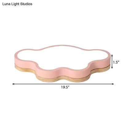 DecorBites™ DecorBites™ Macaron Loft LED Ceiling Lamp: Acrylic Cloud Shape Flush Light for Kid's Bedroom