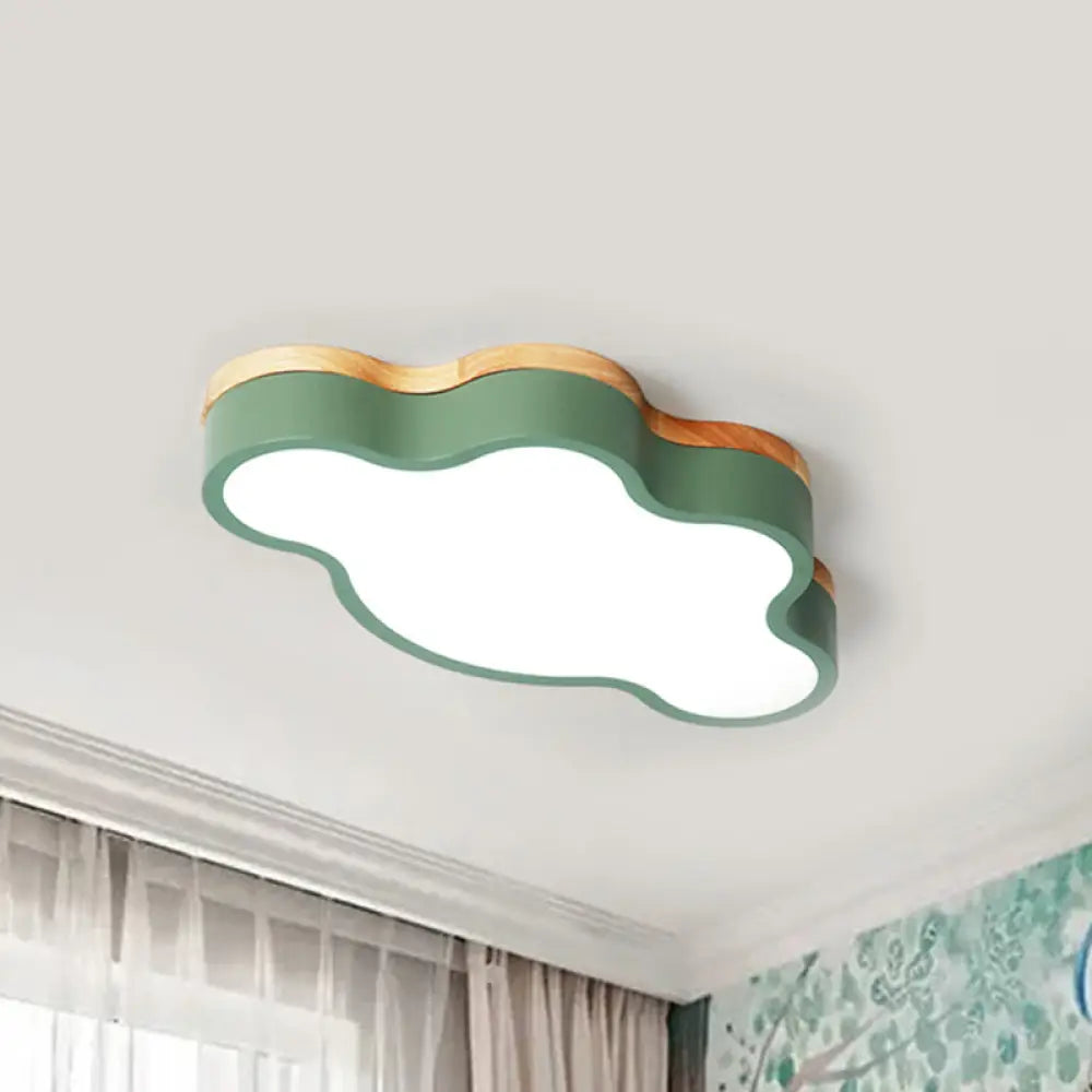 DecorBites™ DecorBites™ Macaron Loft LED Ceiling Lamp: Acrylic Cloud Shape Flush Light for Kid's Bedroom