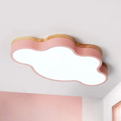DecorBites™ DecorBites™ Macaron Loft LED Ceiling Lamp: Acrylic Cloud Shape Flush Light for Kid's Bedroom