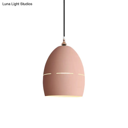 Macaron Loft Metal Oval Suspension Light - Stylish Hanging Light for Dining Room