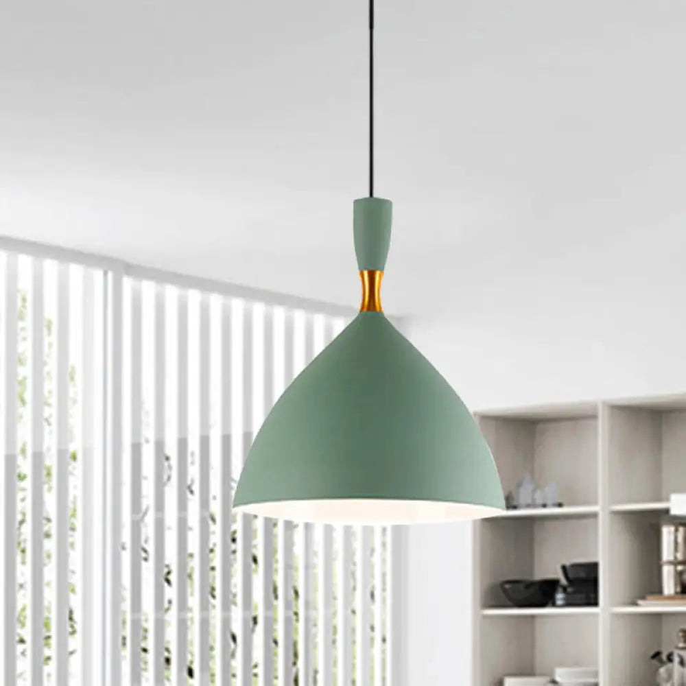 Macaron Loft Suspension Light - Restaurant Cloth Shop Funnel Pendant Lighting - Aluminum - 1 Head