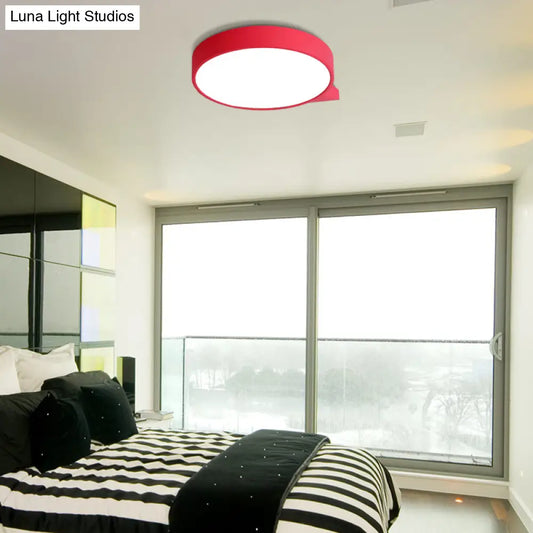 DecorBites™ DecorBites™ Macaron Metal Ceiling Flush Mount in Multiple Colors with Diffuser, 19.5"/24.5" W