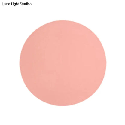 DecorBites™ DecorBites™ Macaron Metal Wall Sconce Light Fixture - 1 Light, White/Warm/Third Gear, Pink/Blue/Green