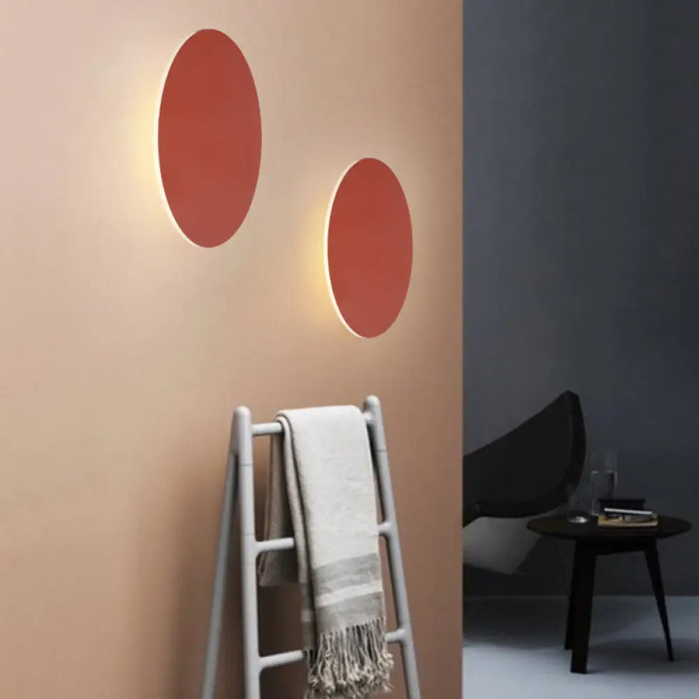 DecorBites™ DecorBites™ Macaron Metal Wall Sconce Light Fixture - 1 Light, White/Warm/Third Gear, Pink/Blue/Green