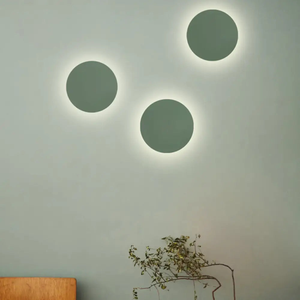 DecorBites™ DecorBites™ Macaron Metal Wall Sconce Light Fixture - 1 Light, White/Warm/Third Gear, Pink/Blue/Green