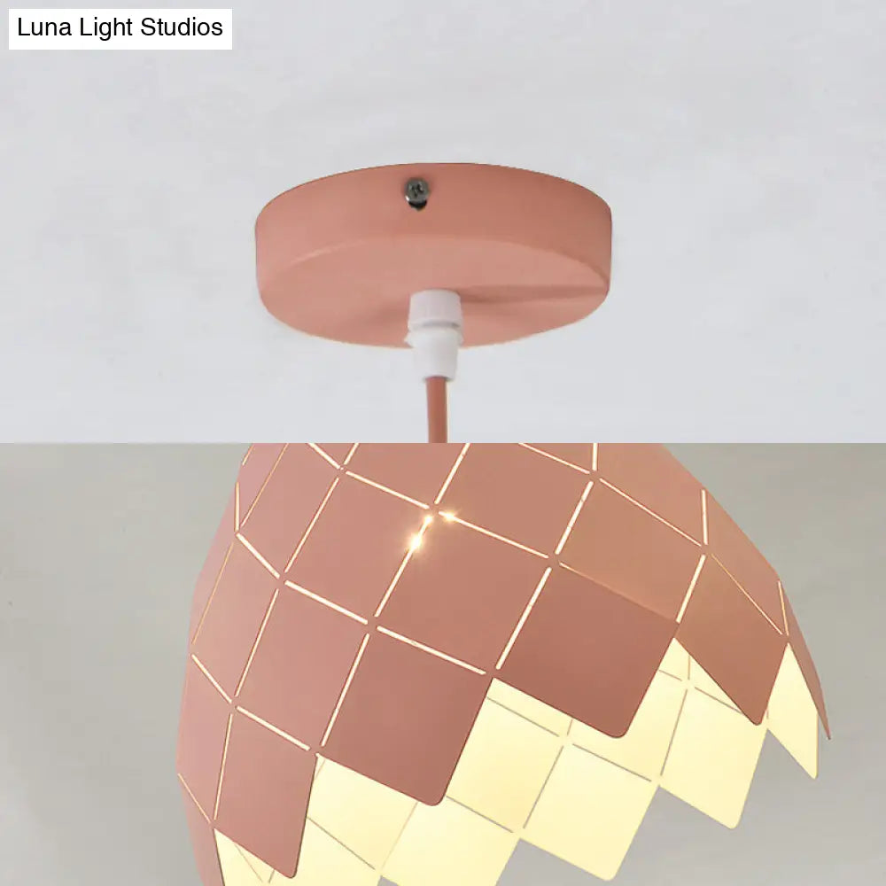 Macaron Pipe Cone Pendant Light - Stylish Metal Hanging Light for Restaurant Kitchen Island