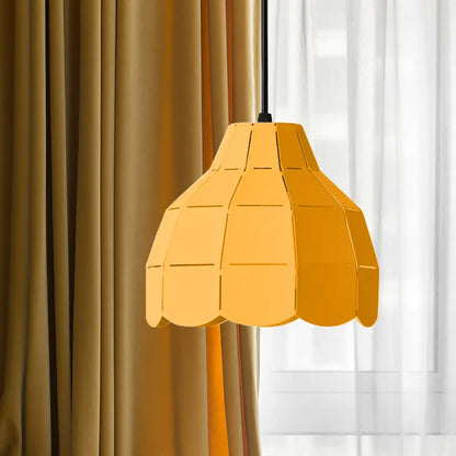 Macaron Scallop Dome Pendant Light - Pink/Yellow/Blue - Perfect for Living Room