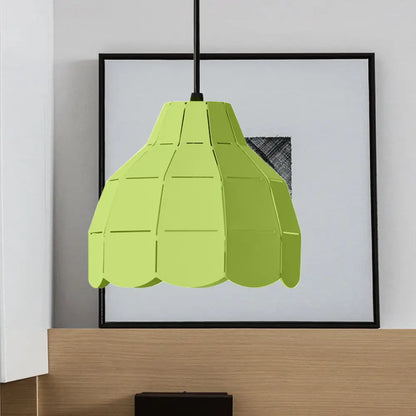 Macaron Scallop Dome Pendant Light - Pink/Yellow/Blue - Perfect for Living Room