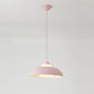 Macaron Single-Bulb Aluminum Ceiling Pendant Light with Acrylic Shade