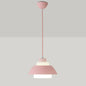 Macaron Single-Bulb Aluminum Ceiling Pendant Light with Acrylic Shade