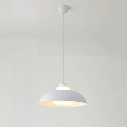 Macaron Single-Bulb Aluminum Ceiling Pendant Light with Acrylic Shade