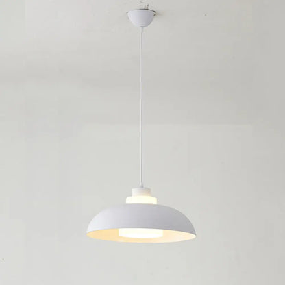 Macaron Single-Bulb Aluminum Ceiling Pendant Light with Acrylic Shade