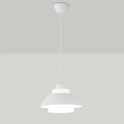 Macaron Single-Bulb Aluminum Ceiling Pendant Light with Acrylic Shade