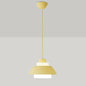 Macaron Single-Bulb Aluminum Ceiling Pendant Light with Acrylic Shade