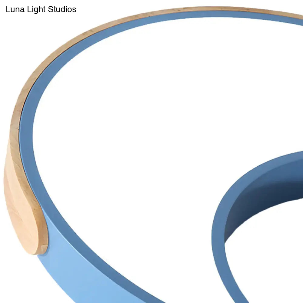 DecorBites™ DecorBites™ Macaron Star Moon LED Ceiling Mount Light in Nordic Style, Grey/Blue/Green - Ideal for Bedrooms