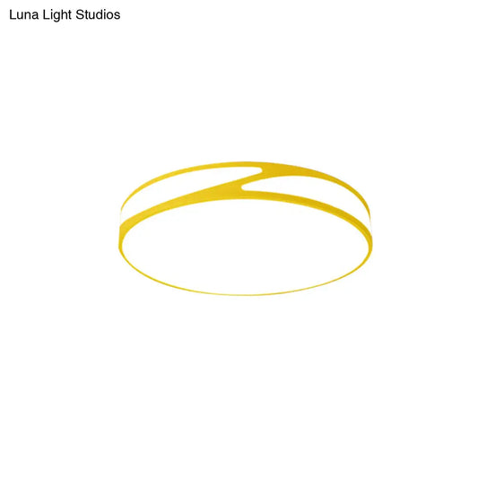 DecorBites™ DecorBites™ Macaron Style Acrylic Ceiling Lamp - Candy Colored Flush Ceiling Light for Offices