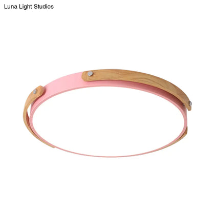 DecorBites™ DecorBites™ Macaron-Style Acrylic Circular LED Flush Ceiling Light - Stylish Ceiling Lamp for Kid's Bedroom and Hallways