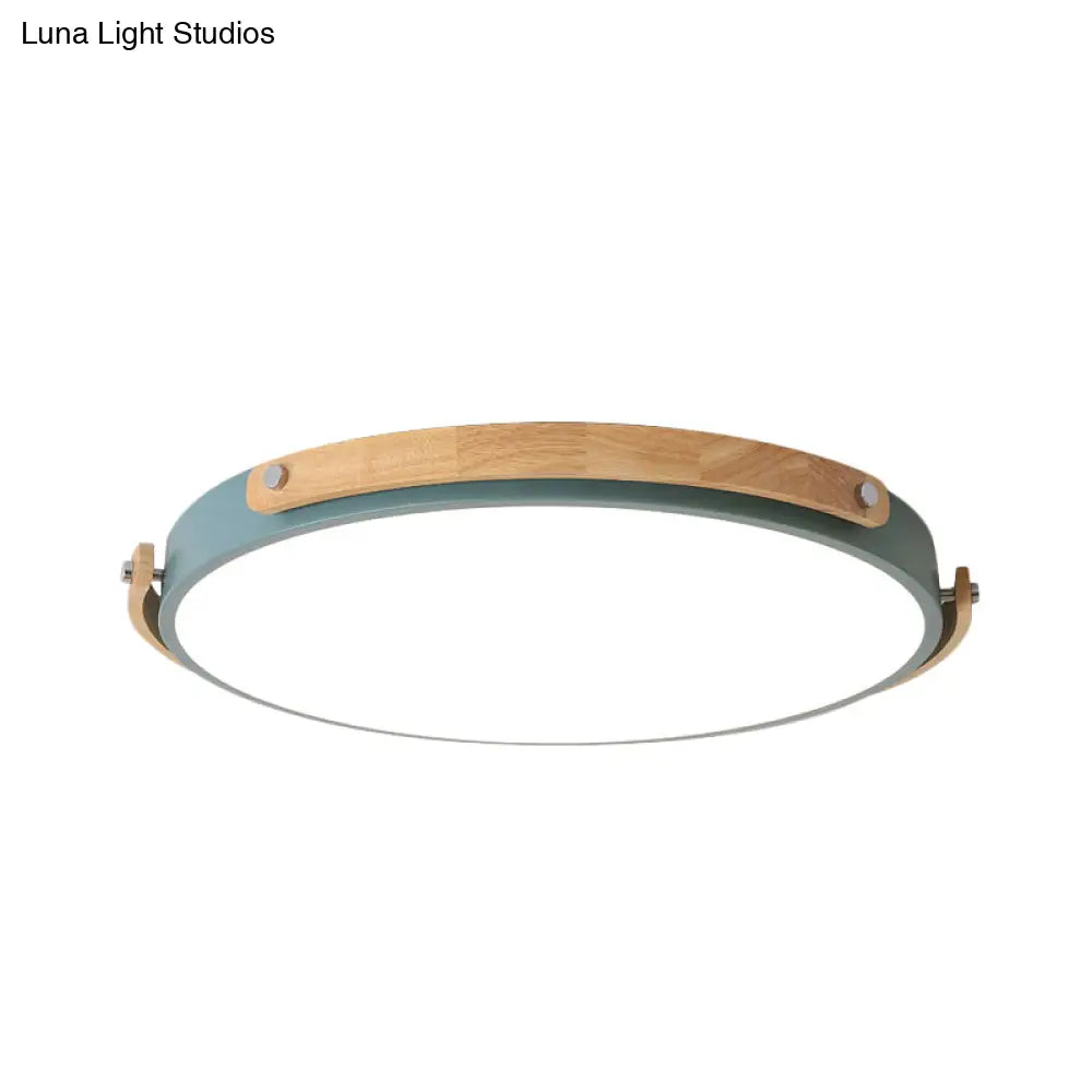 DecorBites™ DecorBites™ Macaron-Style Acrylic Circular LED Flush Ceiling Light - Stylish Ceiling Lamp for Kid's Bedroom and Hallways