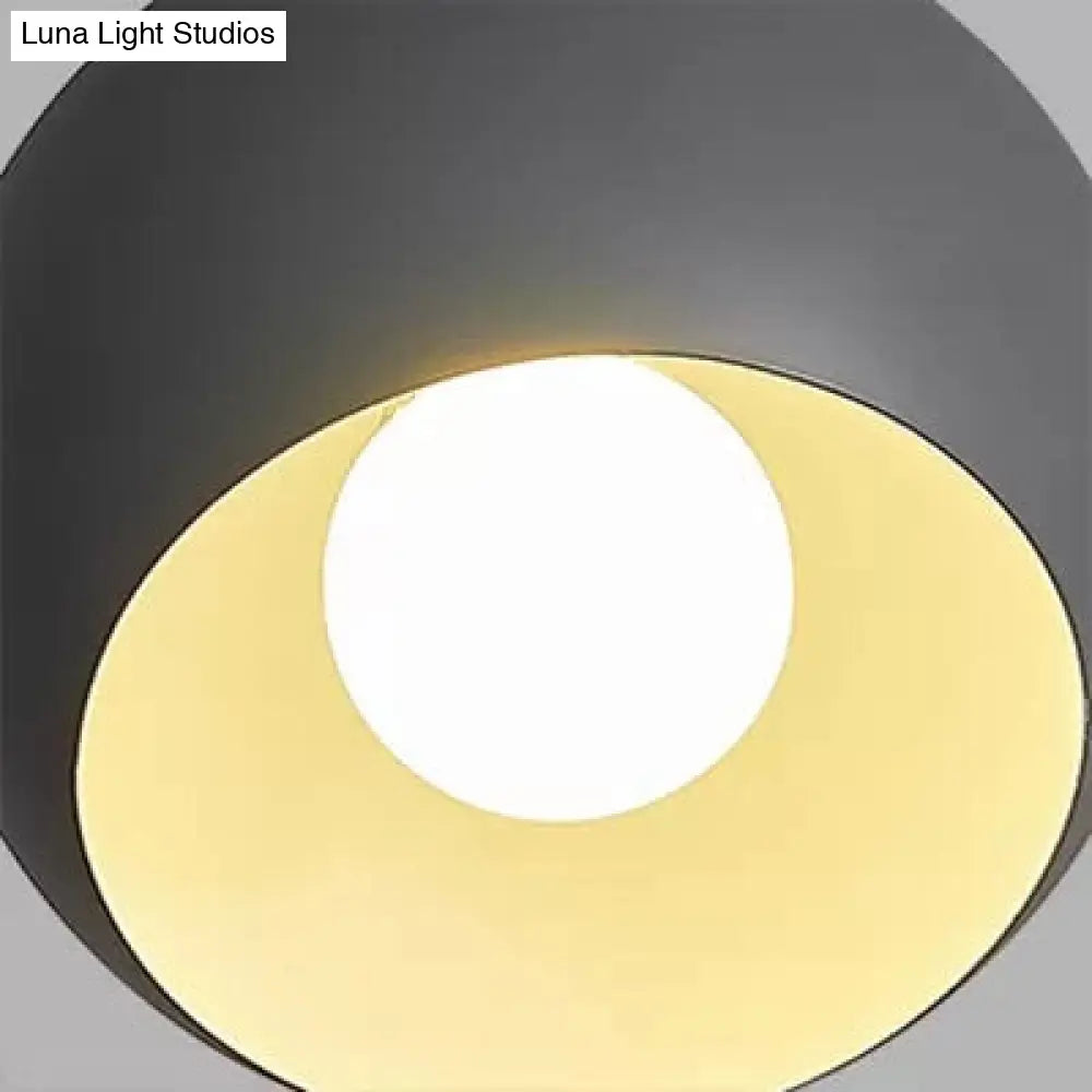 DecorBites™ DecorBites™ Macaron Style Ceiling Light - Rotatable Sphere Shade Metal Flush Mount for Hallway