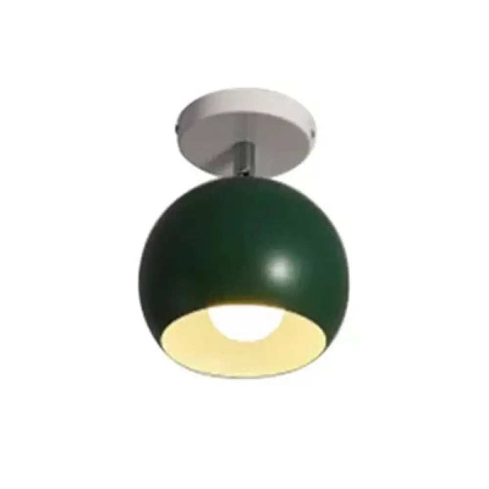 DecorBites™ DecorBites™ Macaron Style Ceiling Light - Rotatable Sphere Shade Metal Flush Mount for Hallway