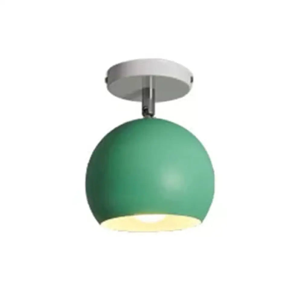DecorBites™ DecorBites™ Macaron Style Ceiling Light - Rotatable Sphere Shade Metal Flush Mount for Hallway