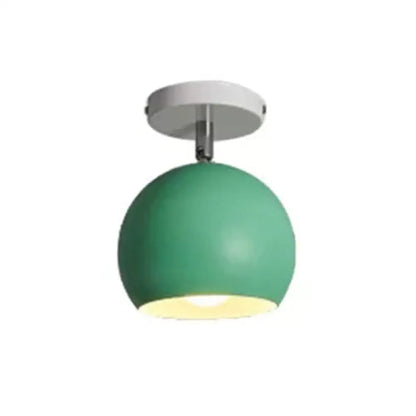 DecorBites™ DecorBites™ Macaron Style Ceiling Light - Rotatable Sphere Shade Metal Flush Mount for Hallway
