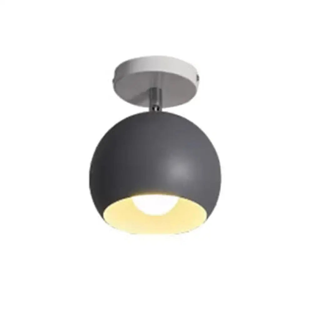 DecorBites™ DecorBites™ Macaron Style Ceiling Light - Rotatable Sphere Shade Metal Flush Mount for Hallway