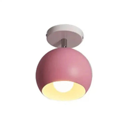DecorBites™ DecorBites™ Macaron Style Ceiling Light - Rotatable Sphere Shade Metal Flush Mount for Hallway