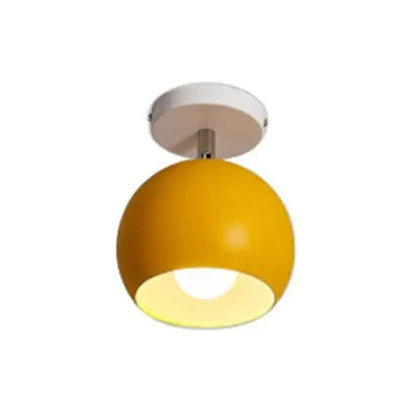 DecorBites™ DecorBites™ Macaron Style Ceiling Light - Rotatable Sphere Shade Metal Flush Mount for Hallway