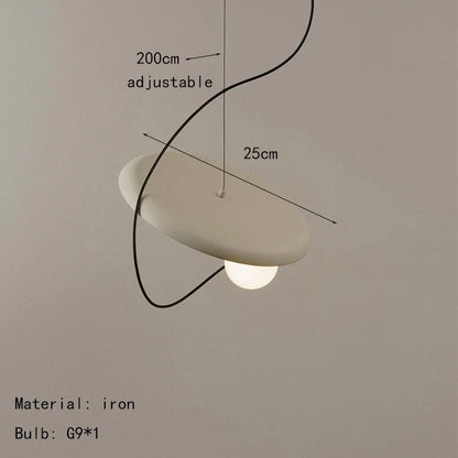 Magnetic Attraction White Metal Pendant Light - Decorbites