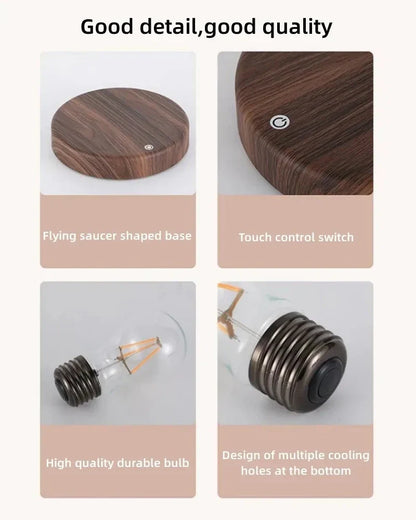 Magnetic Levitation Lamp Creativity Floating Glass LED Bulb Home Office Desk Decoration Birthday Gift Table Novelty