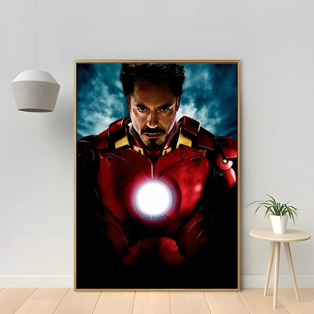 Marvel Iron Man Home Decor Poster Canvas - Style 10 / 40X50cm Unframed - Posters