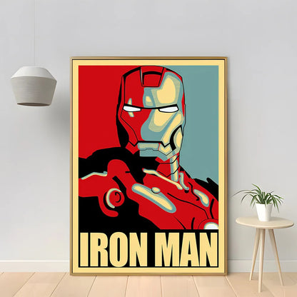 Marvel Iron Man Home Decor Poster Canvas - Style 7 / 50X70cm Unframed - Posters