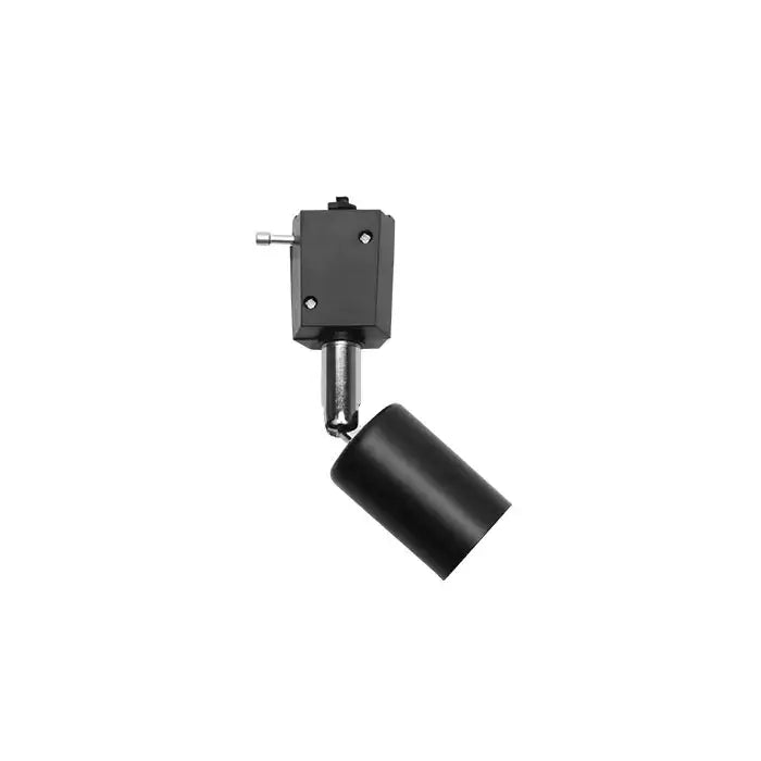 Matte black adjustable led track spotlight with a cylindrical design and matte finish for decorbites adjustable led lighting