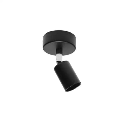 Matte black adjustable led track spotlight with cylindrical head and circular base for exhibition lighting decorbites adjustable led