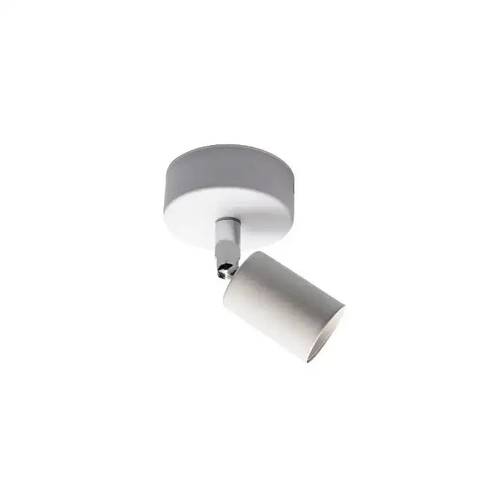 Modern white ceiling-mounted decorbites adjustable led spotlight with chrome-finished head for led track lighting