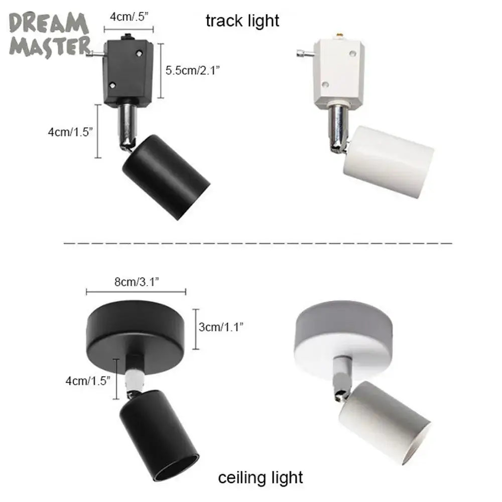Matte black decorbites adjustable led track spotlight with sleek modern design for exhibition lighting decorbites adjustable led