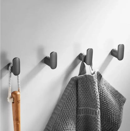 Matte black brass gray deer hook entryway wall hanging with three minimalist matte black wall hooks for decorbites brass gray decor