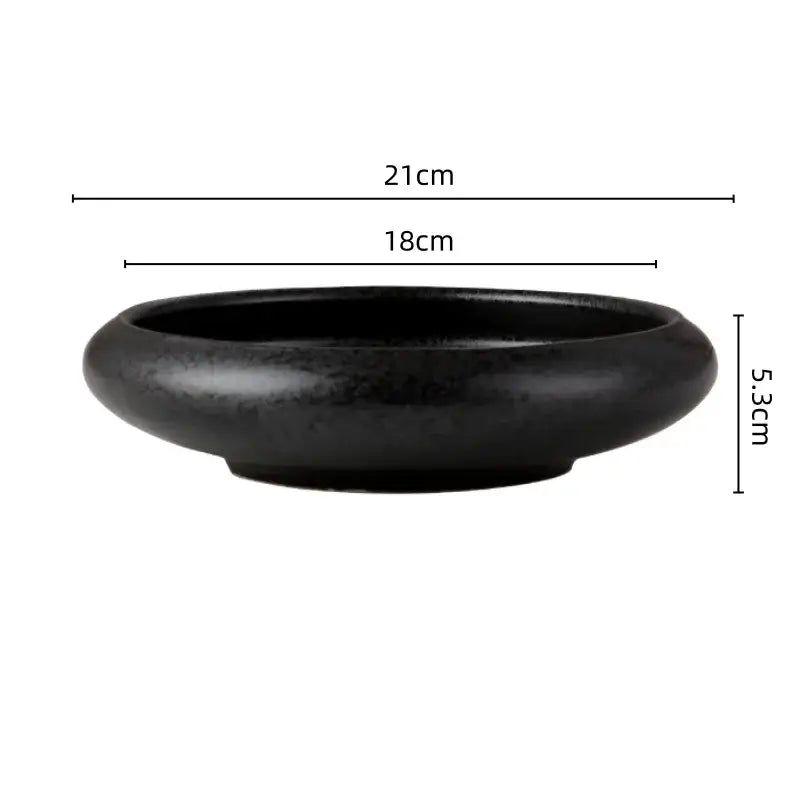 Matte black ceramic vase sword mountain set with smooth rounded edges for living room decorbites ceramic vase