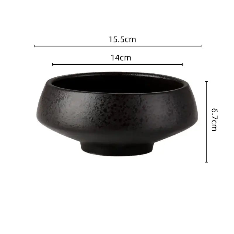 Matte black ceramic vase sword mountain set with a textured speckled bowl for living room decorbites ceramic vase decor
