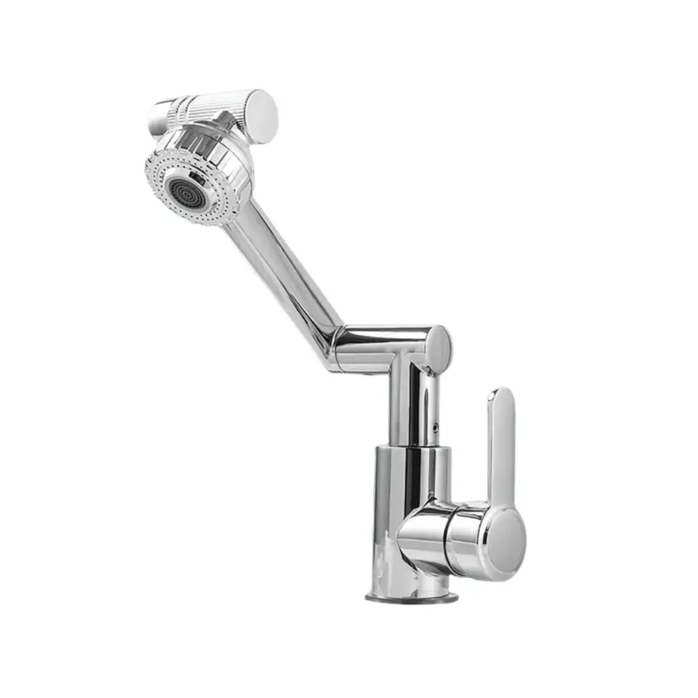 Matte black dual function swivel bathroom spray nozzle faucet with chrome finish flexible spray head and lever handle