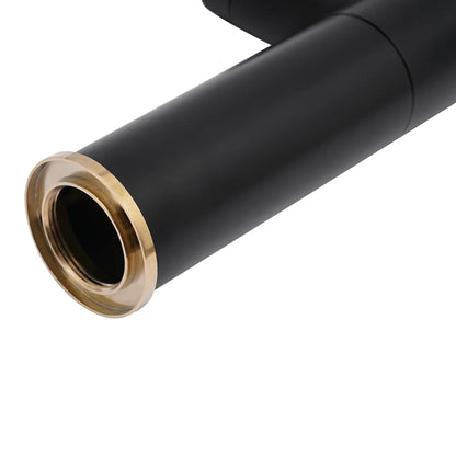 Matte Black & Gold Bathroom Faucet Dual Water Modes - United States