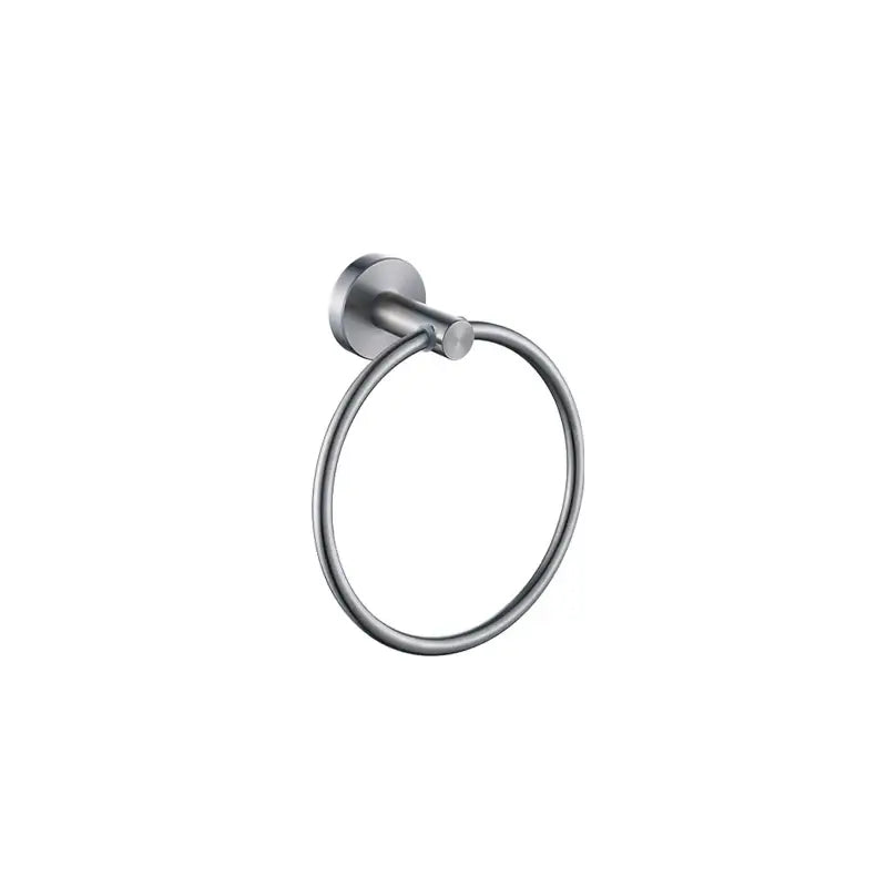 Matte black stainless steel bathroom set featuring a stainless steel towel ring with a sleek brushed finish decorbites black stainless