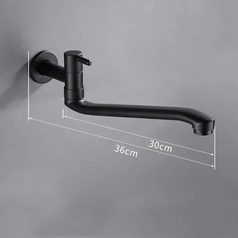 Matte black stainless steel kitchen faucet with adjustable swivel spout and modern design for decorbites black stainless