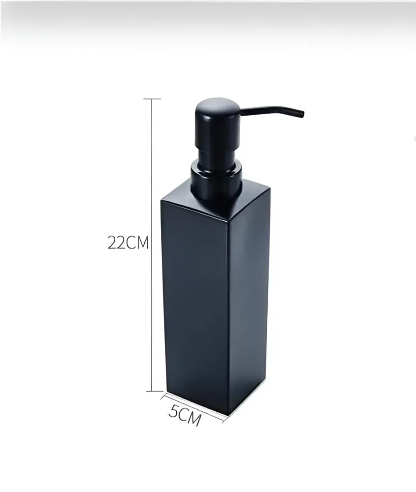 Matte black stainless steel soap dispenser with a sleek modern design for bathroom decorbites black stainless set