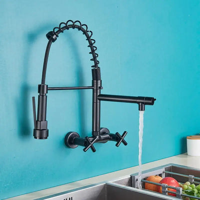 Black Wall Kitchen Faucet
