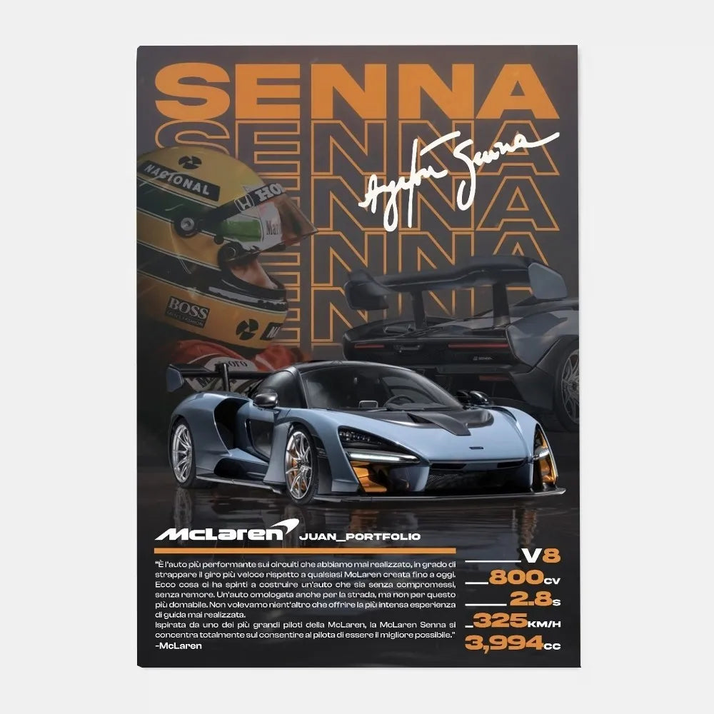 Mclaren P1 GTR Luxury Poster for Home Decor - Posters